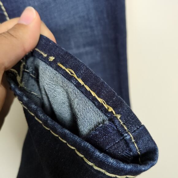 TRUE RELIGION Jennie Curvy High Rise Skinny Jean Dark Wash Stretch Women's 27 - Picture 4 of 8